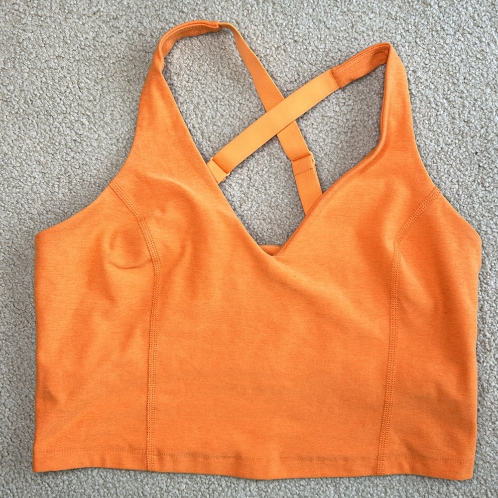 Vibrant Orange V-Neck Jumpsuit